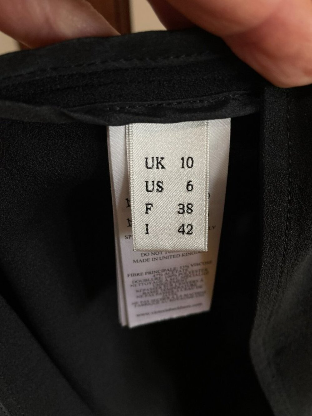 Victoria Beckham Black Draped Cutout Midi Dress US 6 Made in UK - Picture 6 of 11